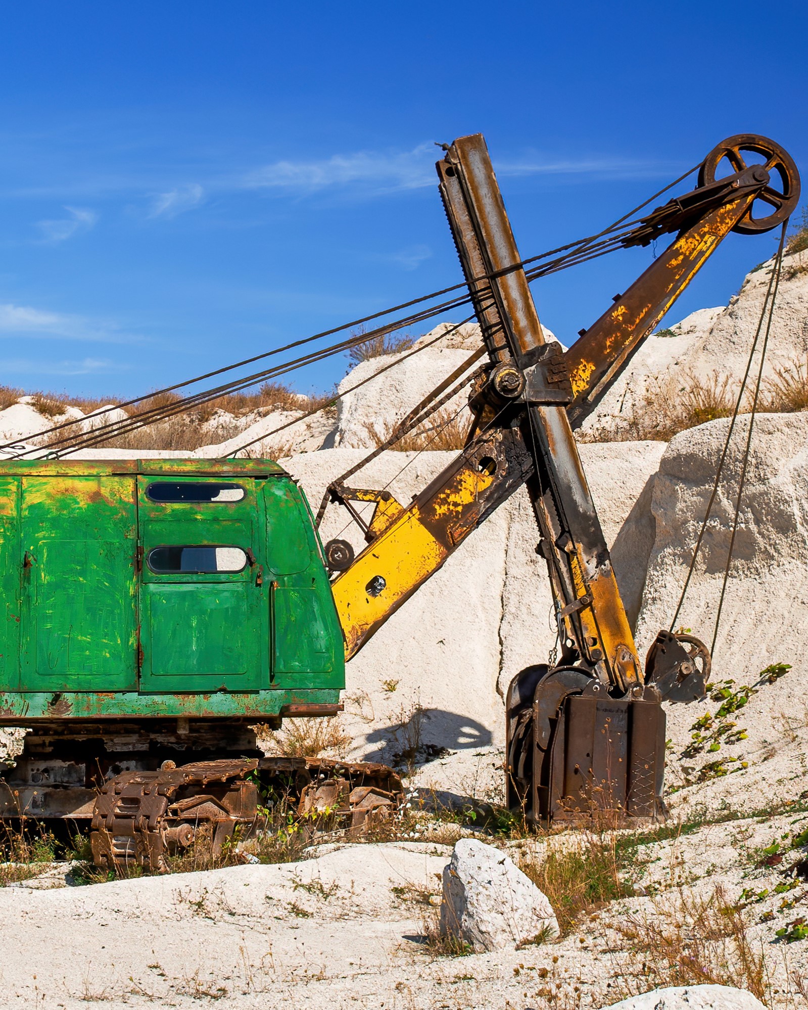 Limestone quarry in Moldova
